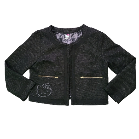 Hello Kitty Jackets & Coats Hello Kitty Black And Metallic Gold